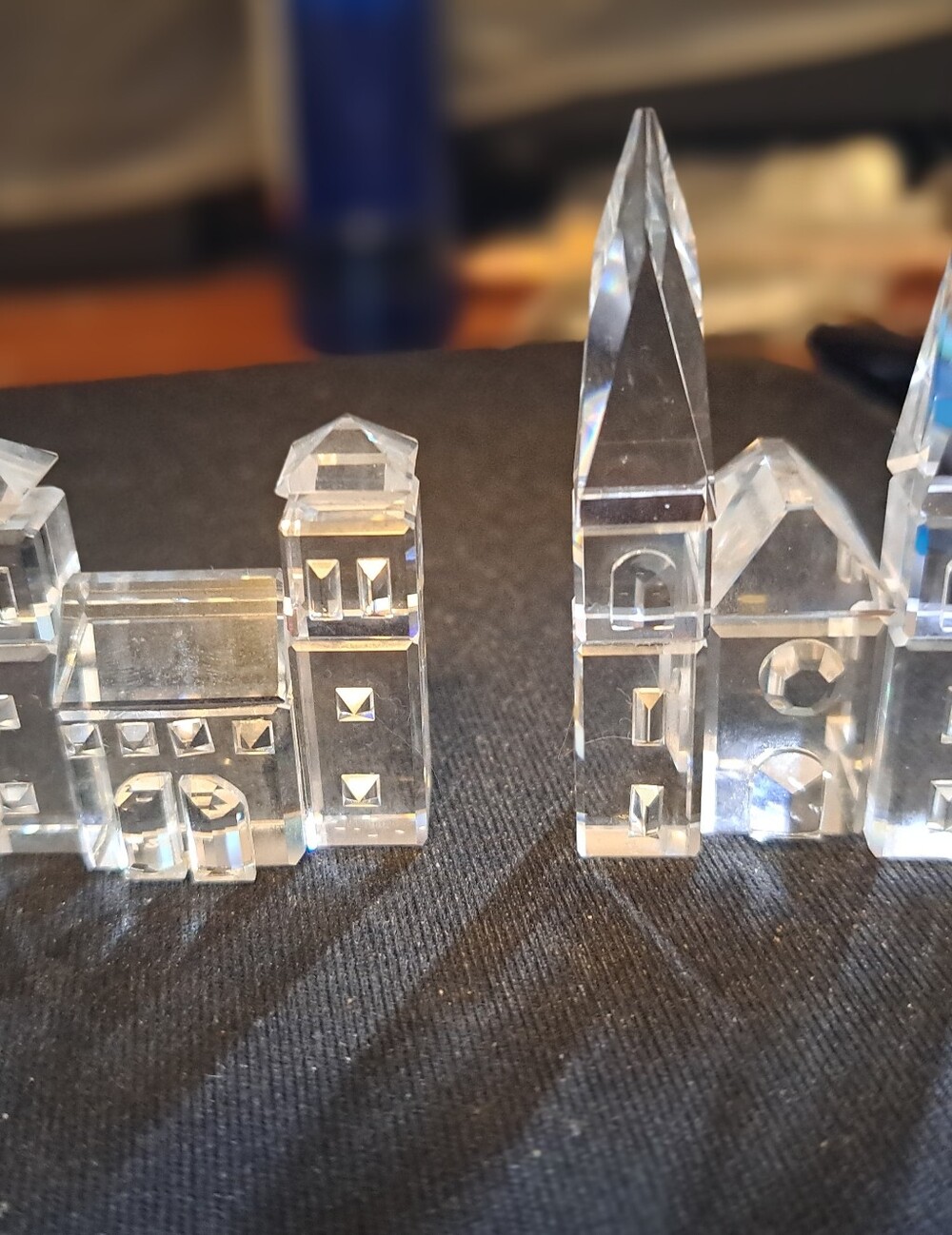 Swarovski 1990 Crystal City Cathedral And City Gates Excellent Condition
